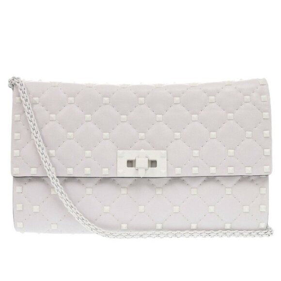 VALENTINO GARAVANI White Leather Shoulder Bag - Picture 1 of 10